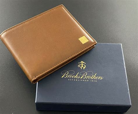 brooks brothers wallets|brooks brothers leather wallet.